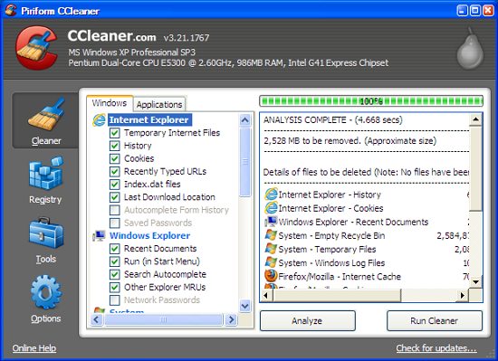Ccleaner gratuit en francais pour windows 8 1
